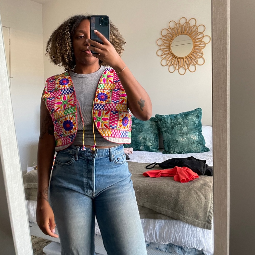 Handmade Boho Vest with Tassel Closure